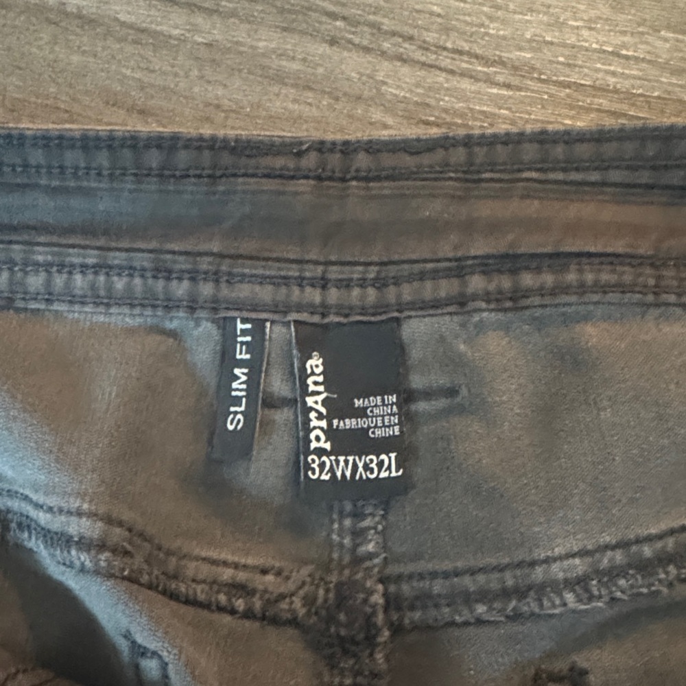 Prana Slim Fit Gray Lightweight Corduroy Pants 32x32 - Picture 2 of 8
